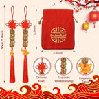 24 Pcs Chinese New Year Horse 2026 Lunar New Year Decorations fengshui Coins Red Tassel Ornaments with Wealth Success Good Luck Hanging Decorations for Gifts Home Car Decor - Image 7