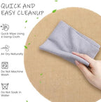 Kochorie 100 Pieces Burlap Placemats 11.8 Inch Round - Image 3