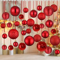 36 Pcs Christmas Balls Ornaments for Ceiling, Red by Relaxgiant
