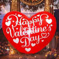 Valentines Inflatables Outdoor Decorations 5FT Long Love Heart Red Sweet Romantic Cute Blow up Yard Decoration LED Lights for Indoor Wedding Holiday Party Garden Lawn Décor by Kofero