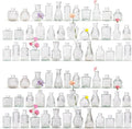 72 Pcs Bud Vase Set, Vases for Centerpieces, Cute Glass Bud Vases in Bulk, Small Vases for Flowers, Clear Vase Set for Wedding Decorations, Home Table Flower Décor by Yabool