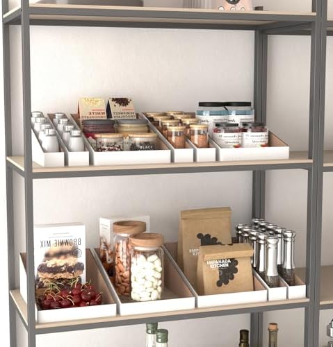 EXYGLO Cardboard Boxes, Pack of 35 Corrugated Storage Bins 12x2x4.5 inch Pantry Organizer Bins for Shelves Garage Office Organization - Image 6