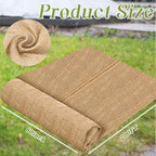 Buryeah 1 Pack 60 Inch X 200 ft Burlap Fabrics Roll Natural Jute Garden - Image 2