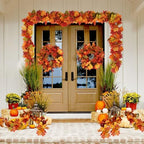 RECUTMS 6 Pcs Fall Maple Leaves Garland for Table Centerpieces Decorations - Image 3