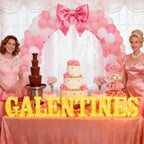 Aurelema Sukkot Large LED Letter Sign LED Lights, Galentines, 8.27 Inches - Image 2