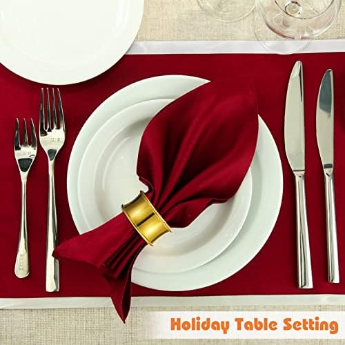Hotop 48 Pcs Gold Napkin Rings Bulk, Metal Napkin Holder Rings - Image 4