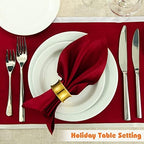Hotop 96 Pcs Gold Napkin Rings Bulk, Metal Napkin Holder Rings - Image 4