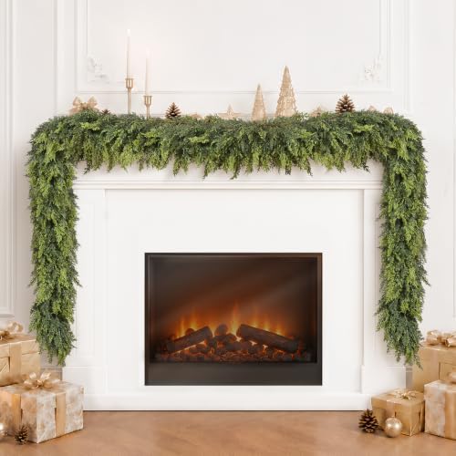 9FT Christmas Artificial Cedar Garland for Mante by Unknown