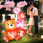 5FT Valentine’s Day Inflatable Decorations Bear with Love Letters Outdoor Inflatables Romantic Couples Anniversary Wedding Holiday Party Valentines Blow Ups for Outside Yard Lawn Decor - Image 6