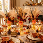 3 Set Fall Table Centerpiece, Autumn Thanksgiving Table Decor for Wedding by Jgiusenfg