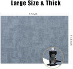 Homaxy PU Faux Leather Placemats for Dining Table, Set of 8, Blue - Image 5