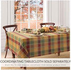 Autumn Acres Plaid Napkins, Set of 8, Multicolor - 17" W x 17" L - Image 4