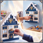 RattanView Plastic Hanukkah House Advent Calendar Countdown Holiday Gift - Image 4