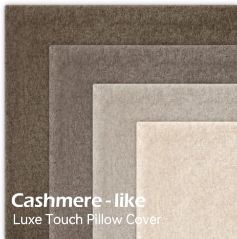 a moment Waterproof Throw Pillow Covers Set of 4,18x18 Inch Outdoor Stain Resistant Pet Friendly Pillowcases Cushion Covers for Patio Sofa and Living Room,Boho Earth Tones - Image 5