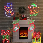 TRWYMZ Christmas Decorations - 16" Christmas Window Silhouette Lights - Image 4