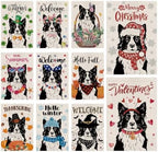 Seasonal Garden Flags Border Collie Double Sided Flags Set of 11 Holiday Farmhouse Indoor Outdoor Yard Lawn Christmas Gifts Decorations 12.5x18 Inch by GPGHEFlags