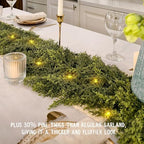 6ft Christmas Cedar Garland, Full Realistic Faux Pine Garlands - Image 4