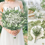Serwalin 200PCS Mixed Eucalyptus Stems with Baby's Breath Greenery - Image 5
