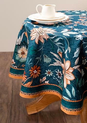 Maison d' Hermine Table Cloth Round Table Reusable 100% Cotton 63" Diameter - Image 3