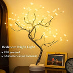 PXBNIUYA 108 LED Sparkly Fairy Tree Lamp, Warm White, Remote Control, USB/Battery, 8 Modes, DIY Bonsai Decor, Festival Decoration Light - Image 5