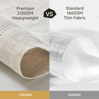 KINGSTONE 100% Pure French Linen Table Runner 108 Inches Long, Natural Hemstitch Tablecloth with Mitered Corners, Crease-Free Scroll Packaging, 14x108 for Easter, Mother's Day, Farmhouse Decor - Image 6