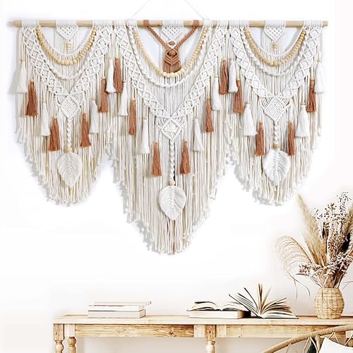 Large Macrame Wall Hanging Boho Woven Tapestry Chic Home Art Wall Decor - Image 2
