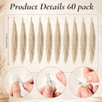 Lyrow 60 Pack Pampas Grass Garland Boho Wedding Decor Ceiling Reed Flowers - Image 2