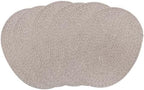 Mix Brown Braided Placemats Set of 6, Cotton Fabric Oval Table Mats Non Slip Washable 16 * 12 inch Oval Place Mats, 6 Pack Jute Rope Woven Placemats for Wedding Birthday Baby Shower Party Decoration - Image 7
