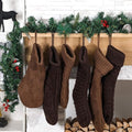 6 Pcs Cable Knit Christmas Stockings Large Christmas Stocking, Lovely by Syhood