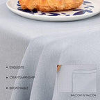 BALCONY & FALCON Rectangle Table Cloth Waterproof Silver 91"x156" - Image 3