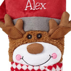 Let's Make Memories Personalized Christmas Stocking - Stockings for Family - Embroidered Name - Custom Christmas Decor - 8”x19” - Plush Friends - Reindeer - Image 2