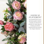 Balsam Hill Outdoor Provence Rose Spring & Summer Wreath - 28" Premium UV-Protected Floral Door Wreath for Front Door, Patio, & Garden - Image 6