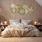 Tatuo 11 Pcs Boho Wall Basket Decor Woven Wall Hanging Art, Stylish - Image 5