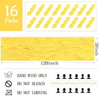 16 Pack Lemon Yellow Cheesecloth Table Runner 20 x 120 inch Gauze Table Runners 10 FT Long,Semi Sheer Boho Cheese Cloth Fabric Table Runner Bulk for Party,Wedding,Baby Shower,Bridal Shower Decoration - Image 2
