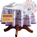 Maison d' Hermine Table Cloth Round Table Reusable 100% Cotton 63" Diameter by MaisondHermine