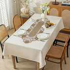 Elegant 36" Gold Beaded Table Runner – Handmade Decorative Beads Runner for Christmas & Thanksgiving – Festive Gold/Ivory Table Decor for Dining, Parties & Holidays - Image 5