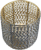 Northlight Twisted Iron Pillar Candle Holders 10.25" Gray Gold Finish Set 2 - Image 5