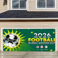 2026 World Soccer Cup Garage Door Banner Cover, 7x16ft Large Football Championship Backdrop, Canada USA Mexico Host Nations Outdoor Decoration, Heavy Duty Fabric Sports Wall Mural for Home Decor by THISFIND