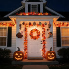 3Pack 9Ft 50 LED Maple Leaf Garland Battery Operated with Timer,8 Modes Waterproof Fall Decorations for Home Fall Garland with Lights for Fall Thanksgiving Table Harvest Home Indoor Decorations - Image 5
