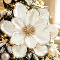 8PCS Large Christmas Magnolia Flowers for Christmas Tree Wreath by FaylifewayDecoryourLife