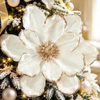 8PCS Large Christmas Magnolia Flowers for Christmas Tree Wreath by FaylifewayDecoryourLife