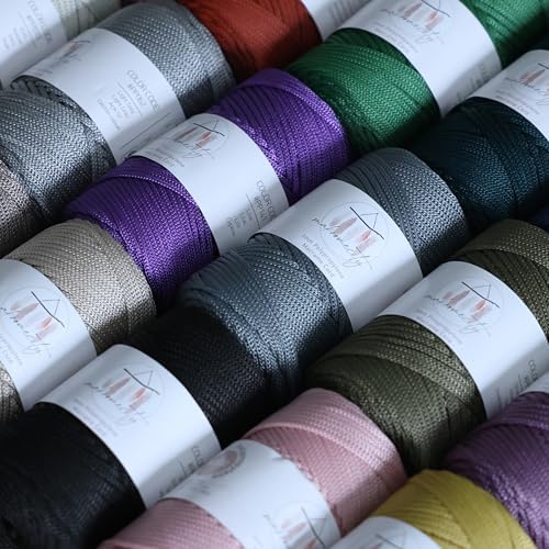 Makromecity, 2 Skeins of Polyester Macrame Cord 3mm x 131 Yards (394 feet) 3mm Polypropylene Lilac Macrame Cord Crochet Macrame Bag Cord Crafts for Wall Hangings, Bags, Underplate, Rug - Image 5