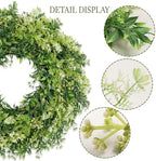 28 Inch Large Eucalyptus Wreaths for Front Door Artificial Green Leaves Greenery Indoor Outdoor Wreath Home Decor Porch Window Wall Farmhouse Door Decorations Spring Summer Fall All Seasons - Image 5