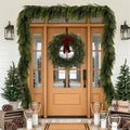 N&T NIETING 9FT Christmas Norfolk Pine Garland Real Touch Pine Artificial Garlands Faux Greenery Garland Winter Christmas Garland for Table Mantle Fireplace Indoor Outdoor Xmas Decorations (6 Pcs) by NTNIETING
