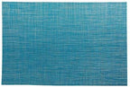 Restaurantware Blue Vinyl Woven Placemat, 16 x 12 in, 6 Pack - Image 2