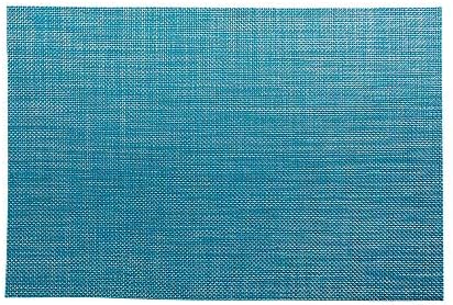 Restaurantware Blue Vinyl Woven Placemat, 16 x 12 in, 6 Pack - Image 2