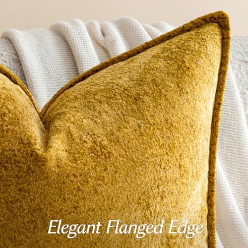 a moment Throw Pillow Covers 20X20 Inch 4 Packs,Soft Velvet Decorative Pillow Cases with 3D Ice Flower,Texture Modern Accent Cushion Covers for Sofa Couch Home Decor Dusty Gold - Image 3