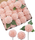 Ling's moment Pink Blush Artificial Dahlias, Wedding Flowers, 25 pcs by LingsMoment