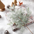 Giegxin 12 Pcs 18 Inch Christmas Snow Frosted Pine Branches - Image 5