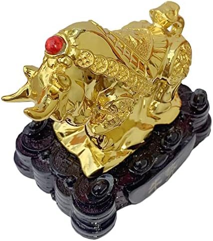 Betterdecor Gold Color Feng Shui 12 Chinese Zodiac Animal Statue Figurine Home Office Decoration and Gift for New Year Holidays and Birthday (Zodiac Ox) - Image 2